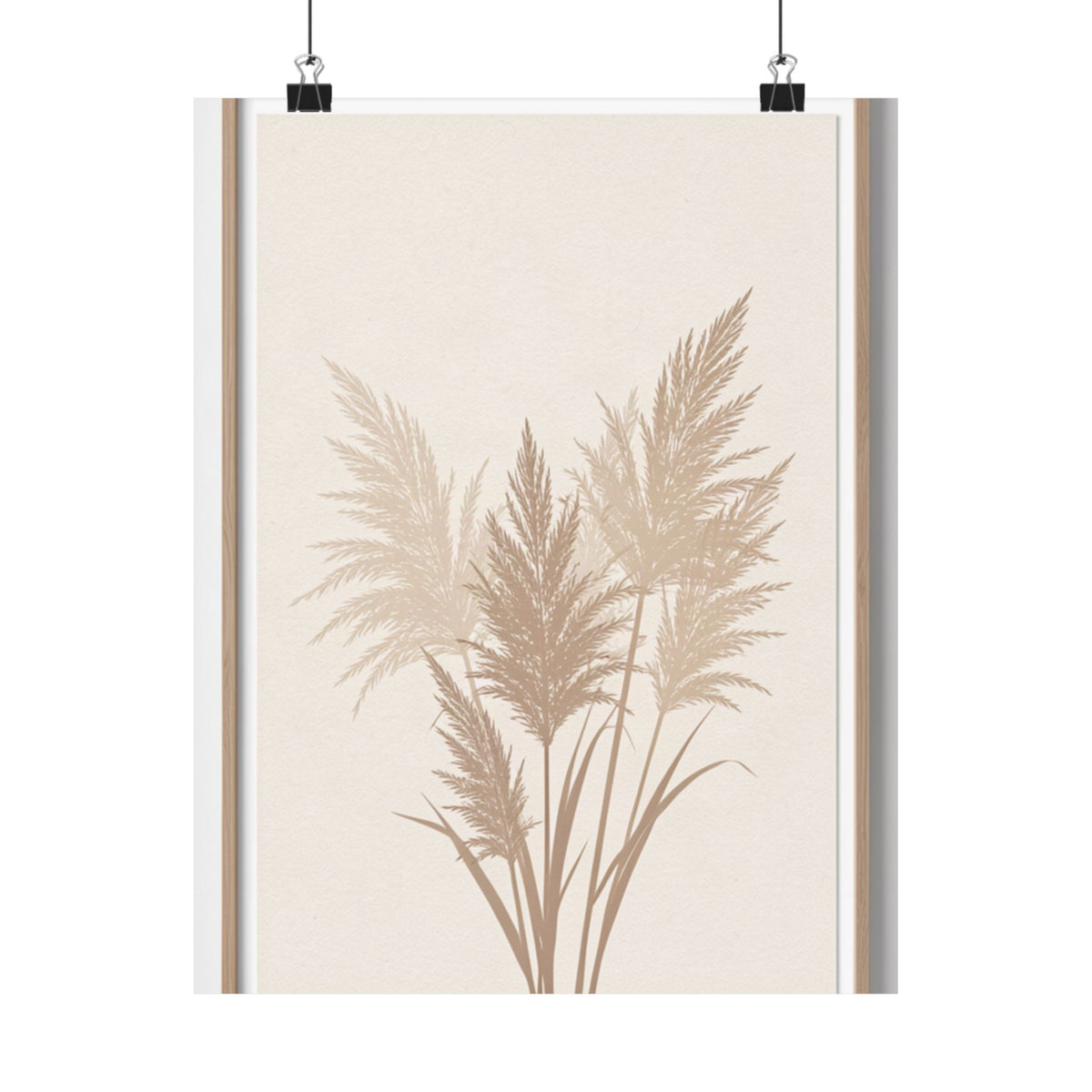 Pampas Grass Print | Neutral Boho Minimalist Wall Art