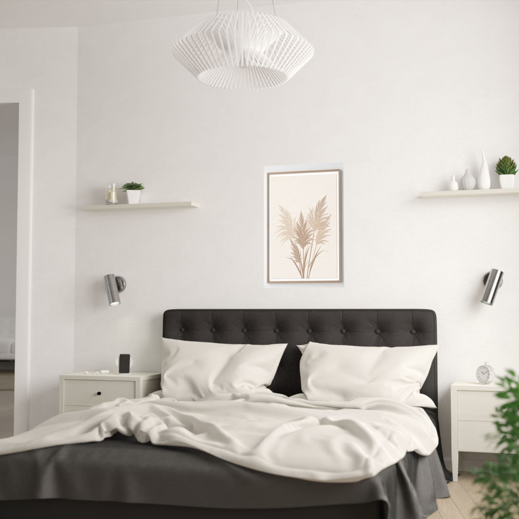 Pampas Grass Print | Neutral Boho Minimalist Wall Art