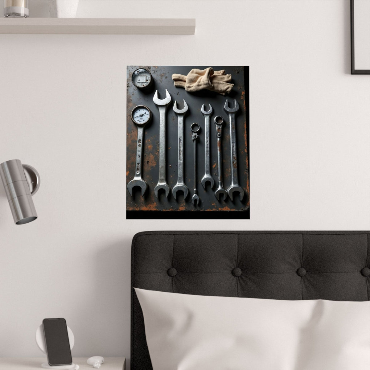 Truck Mechanic Tools Flat-Lay Poster | Workshop Wall Art