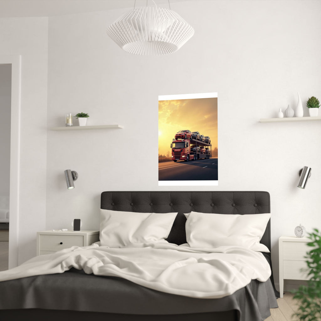 Car Transporter Truck Poster | Autotransporter Wall Art