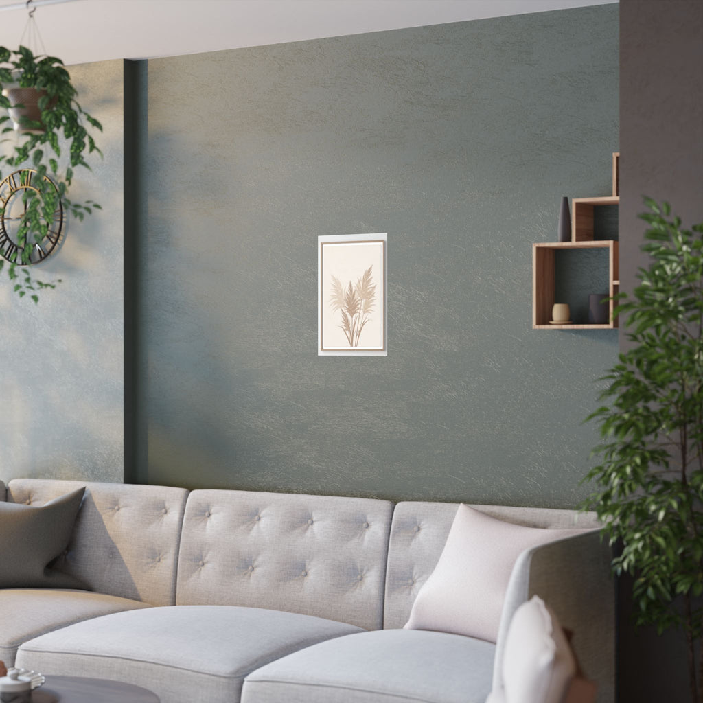 Pampas Grass Print | Neutral Boho Minimalist Wall Art