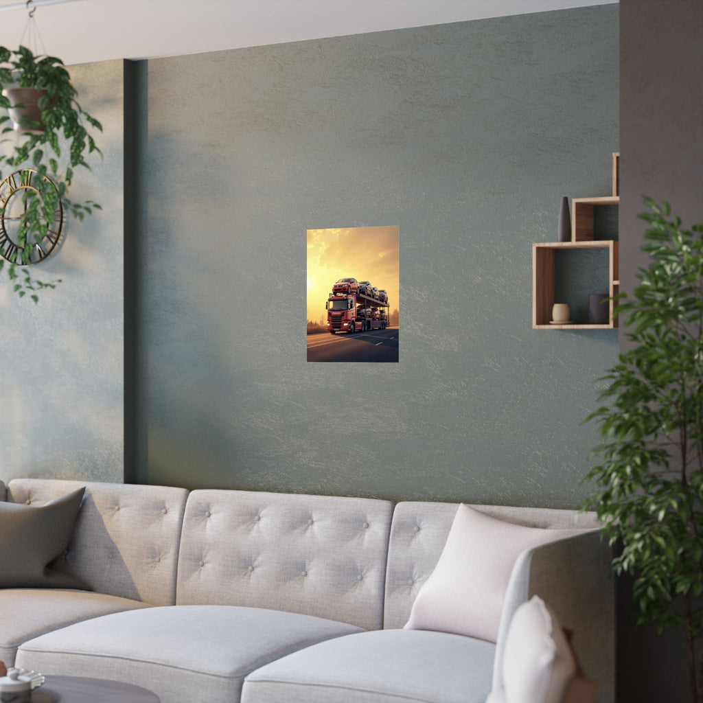 Car Transporter Truck Poster | Autotransporter Wall Art