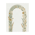 Sage Botanical Arch Print | Minimalist Wildflower Wall Art