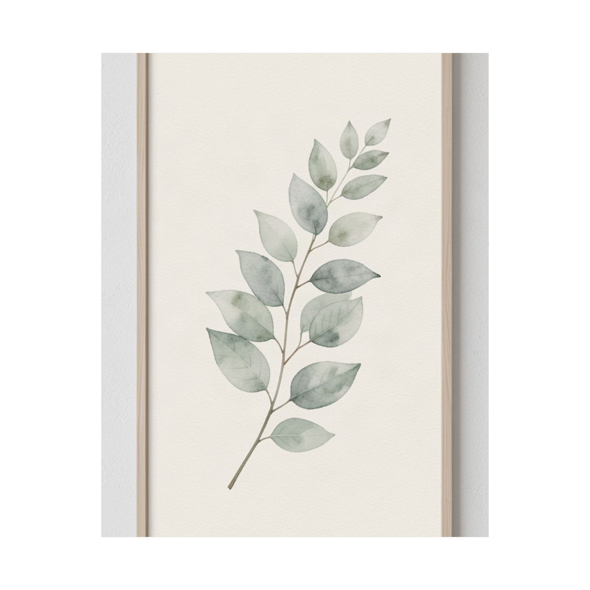 Eucalyptus Branch Print | Sage Botanical Minimalist Wall Art