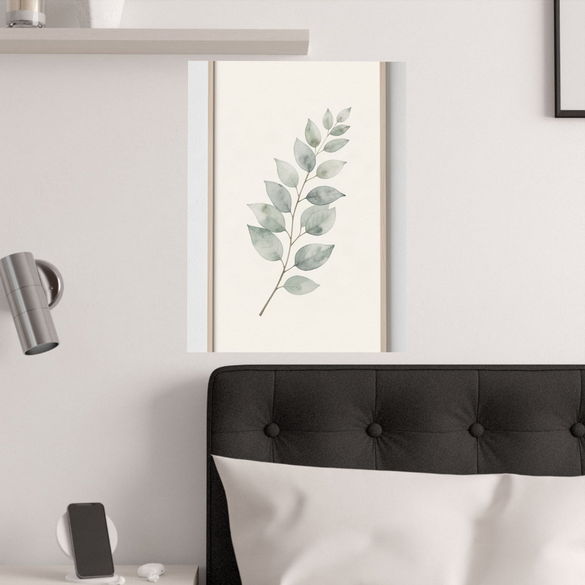 Eucalyptus Branch Print | Sage Botanical Minimalist Wall Art