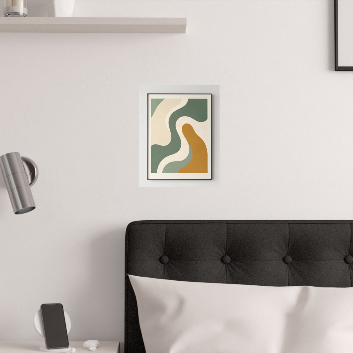Abstract Organic Shapes Print | Matisse Style Sage Wall Art