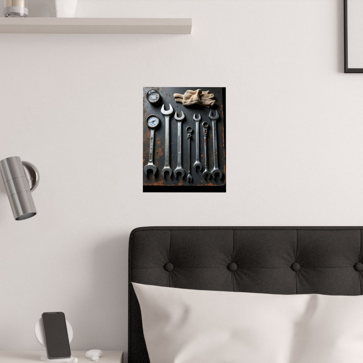 Truck Mechanic Tools Flat-Lay Poster | Workshop Wall Art