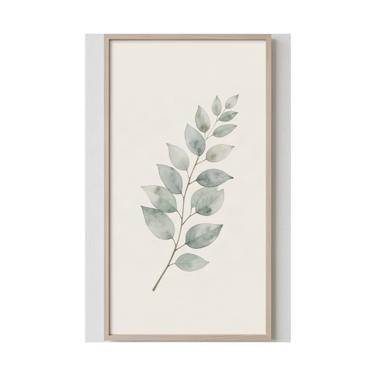Eucalyptus Branch Print | Sage Botanical Minimalist Wall Art
