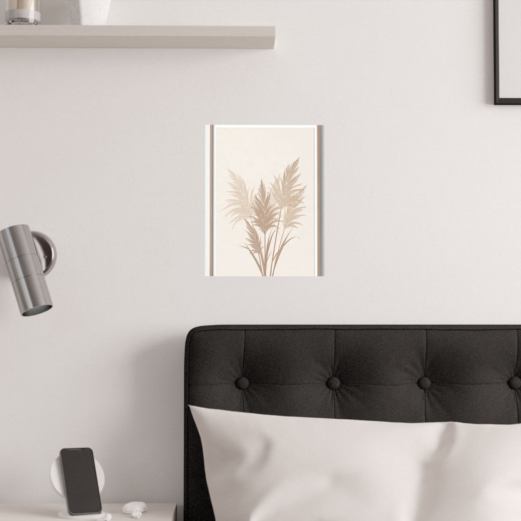Pampas Grass Print | Neutral Boho Minimalist Wall Art
