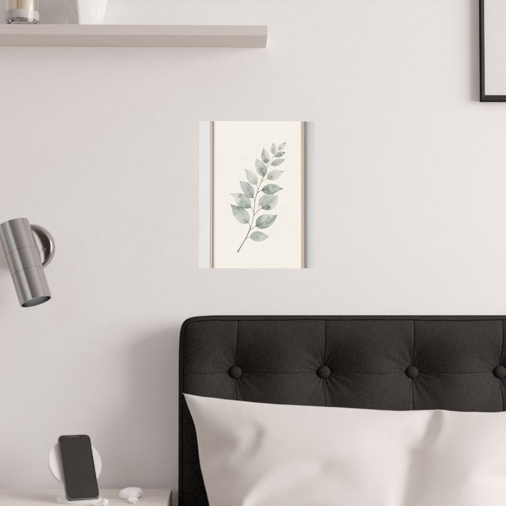 Eucalyptus Branch Print | Sage Botanical Minimalist Wall Art