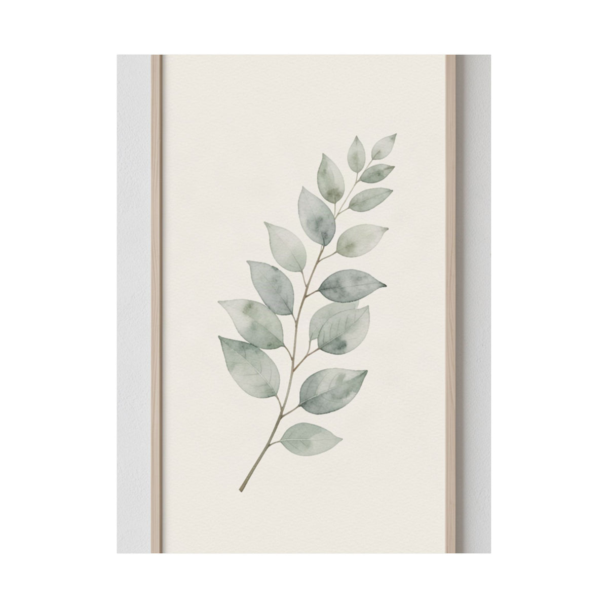 Eucalyptus Branch Print | Sage Botanical Minimalist Wall Art