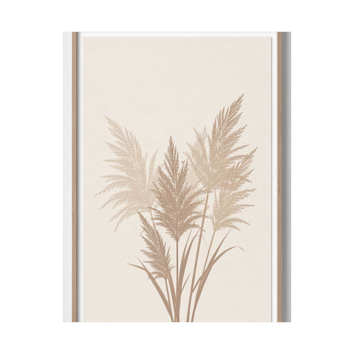 Pampas Grass Print | Neutral Boho Minimalist Wall Art