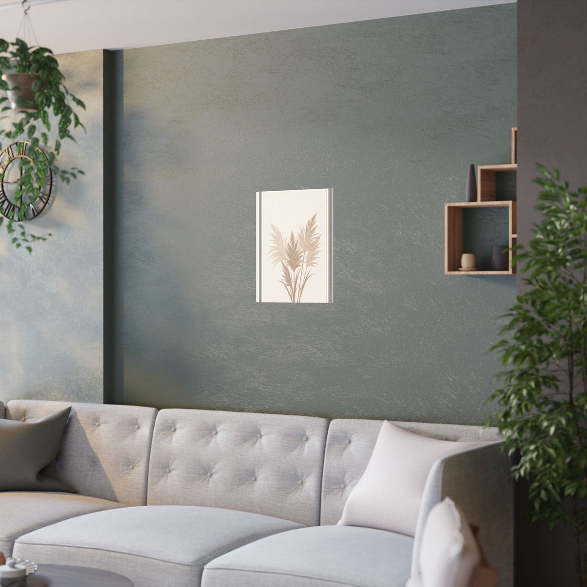 Pampas Grass Print | Neutral Boho Minimalist Wall Art
