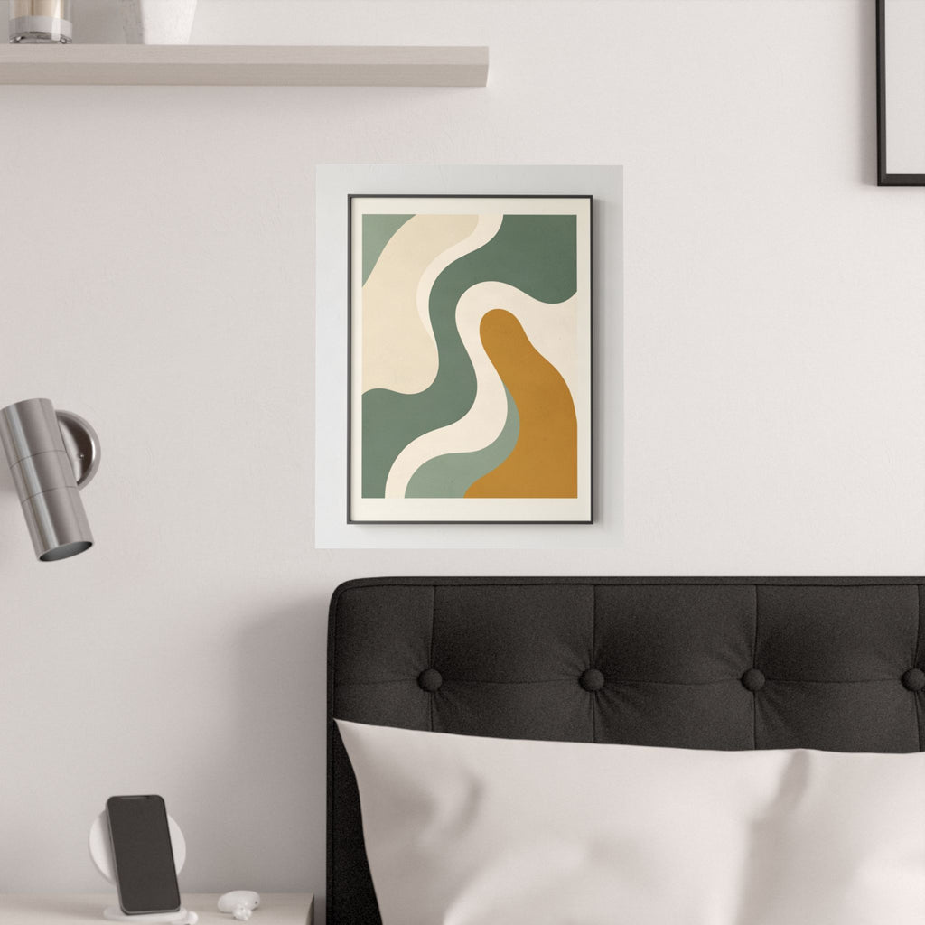 Abstract Organic Shapes Print | Matisse Style Sage Wall Art