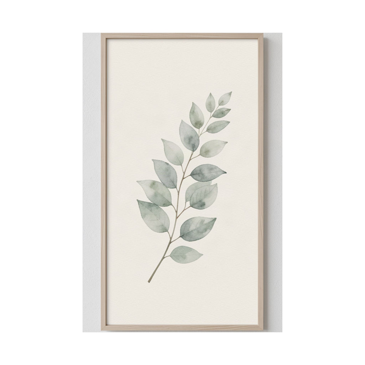 Eucalyptus Branch Print | Sage Botanical Minimalist Wall Art