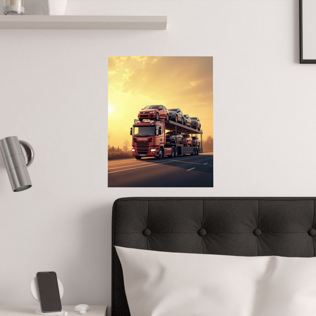 Car Transporter Truck Poster | Autotransporter Wall Art