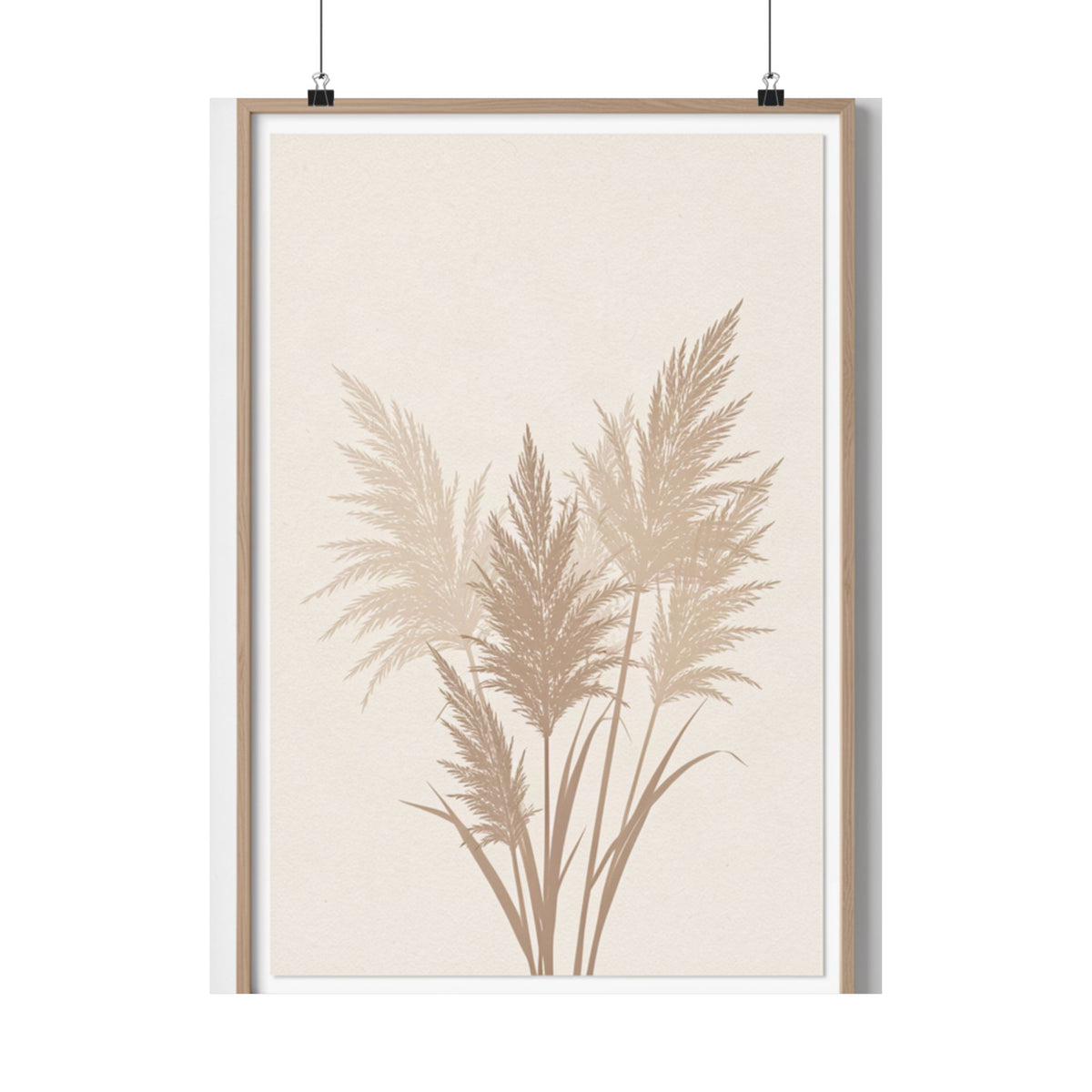 Pampas Grass Print | Neutral Boho Minimalist Wall Art