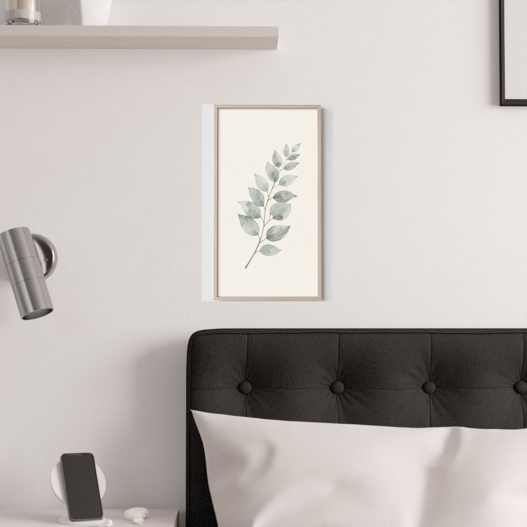 Eucalyptus Branch Print | Sage Botanical Minimalist Wall Art