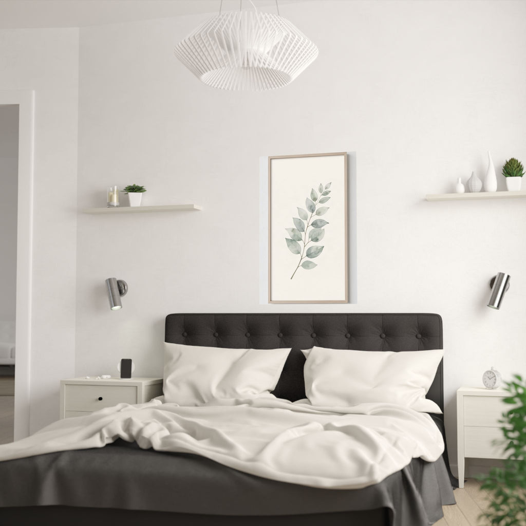 Eucalyptus Branch Print | Sage Botanical Minimalist Wall Art