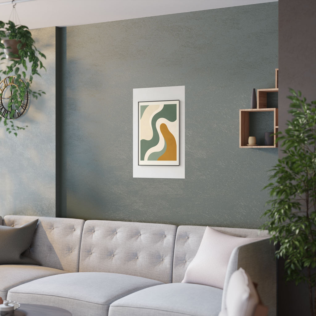 Abstract Organic Shapes Print | Matisse Style Sage Wall Art