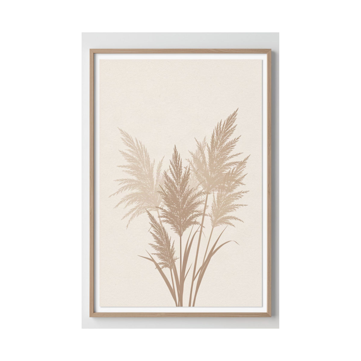 Pampas Grass Print | Neutral Boho Minimalist Wall Art