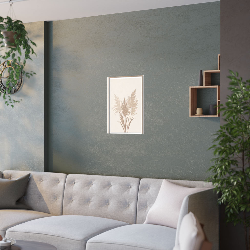 Pampas Grass Print | Neutral Boho Minimalist Wall Art