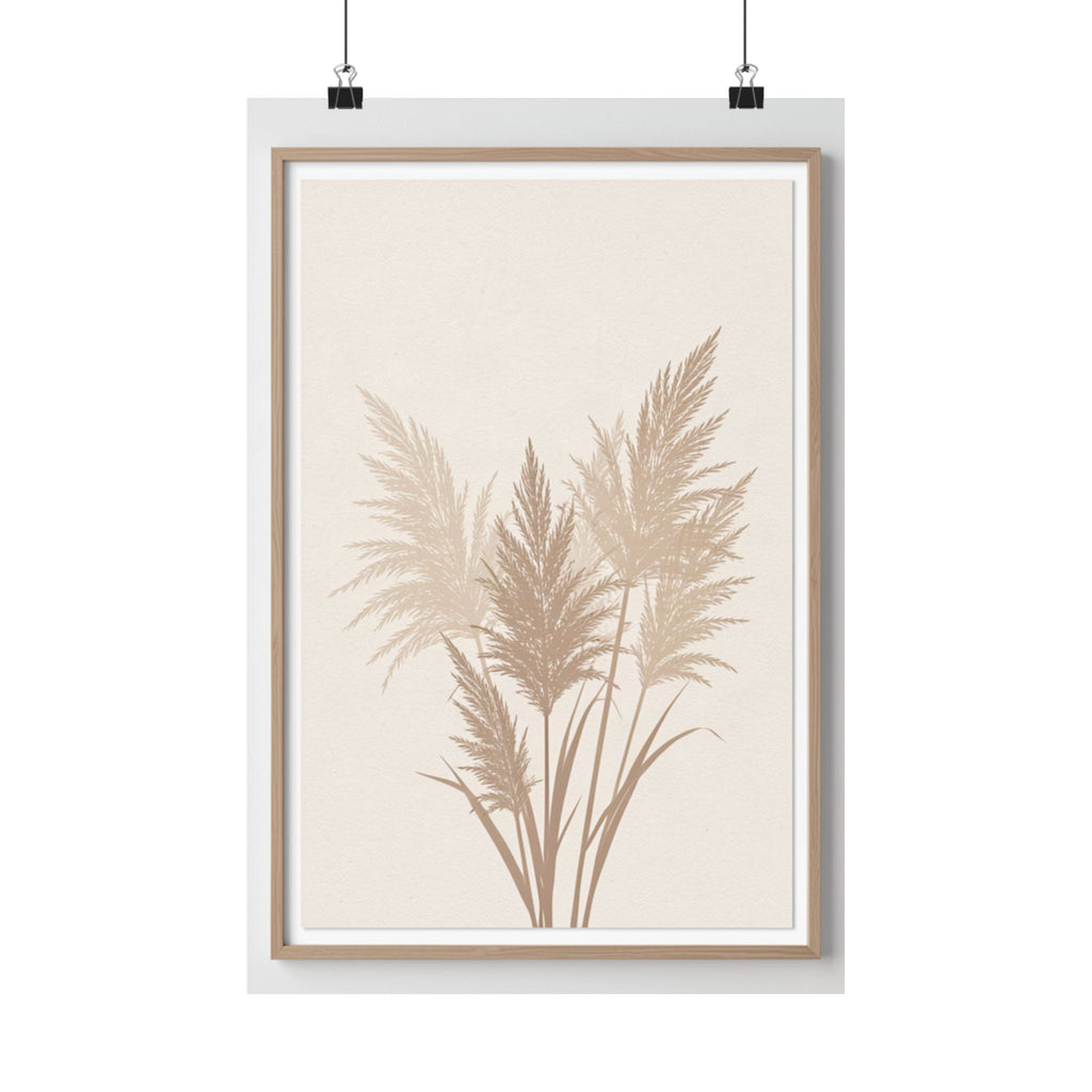 Pampas Grass Print | Neutral Boho Minimalist Wall Art