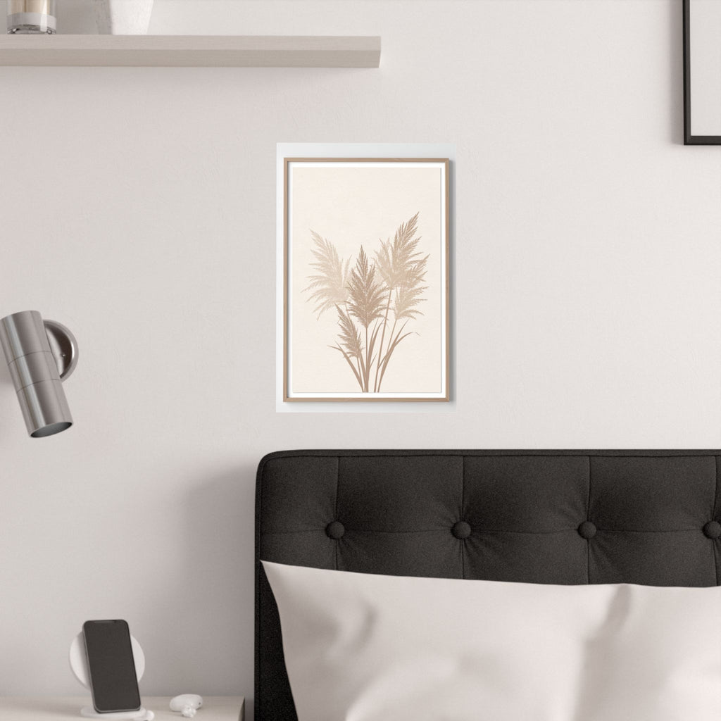 Pampas Grass Print | Neutral Boho Minimalist Wall Art