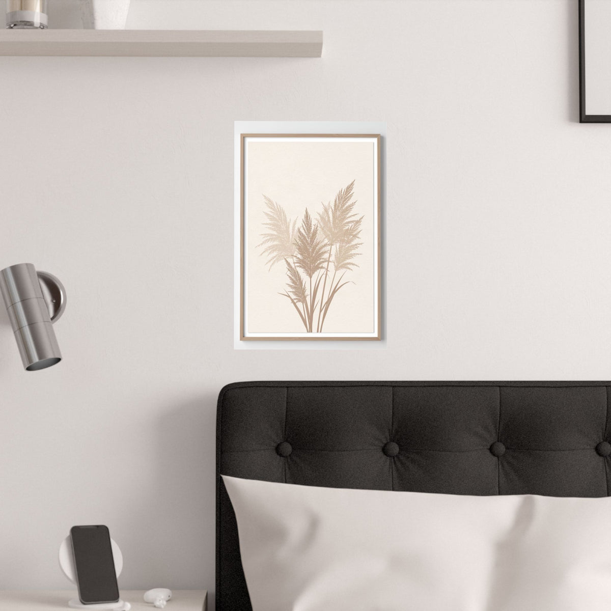 Pampas Grass Print | Neutral Boho Minimalist Wall Art